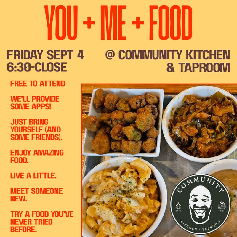 Cover Image for Dinner Meetup at COMMUNITY Kitchen + Taproom