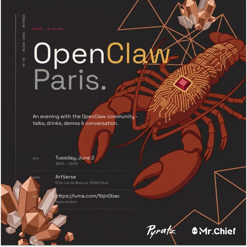 Cover Image for OpenClaw June Meetup Paris | Proof of Talk Side Event