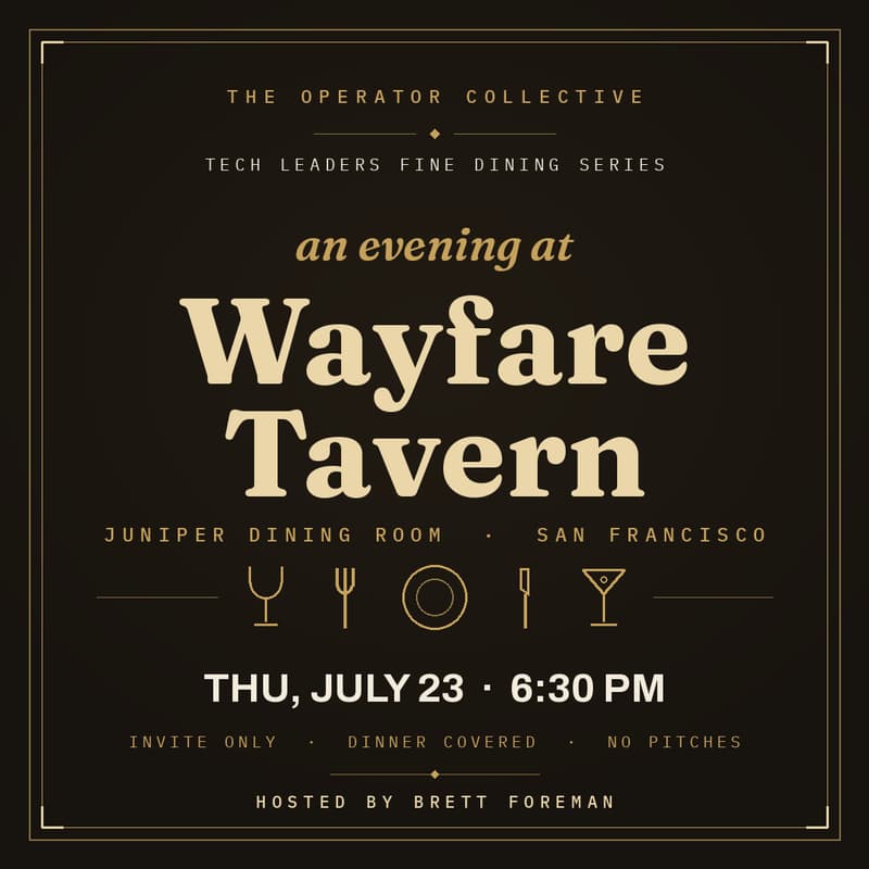 Cover Image for Tech Leaders Fine Dining Series: Wayfare Tavern Edition