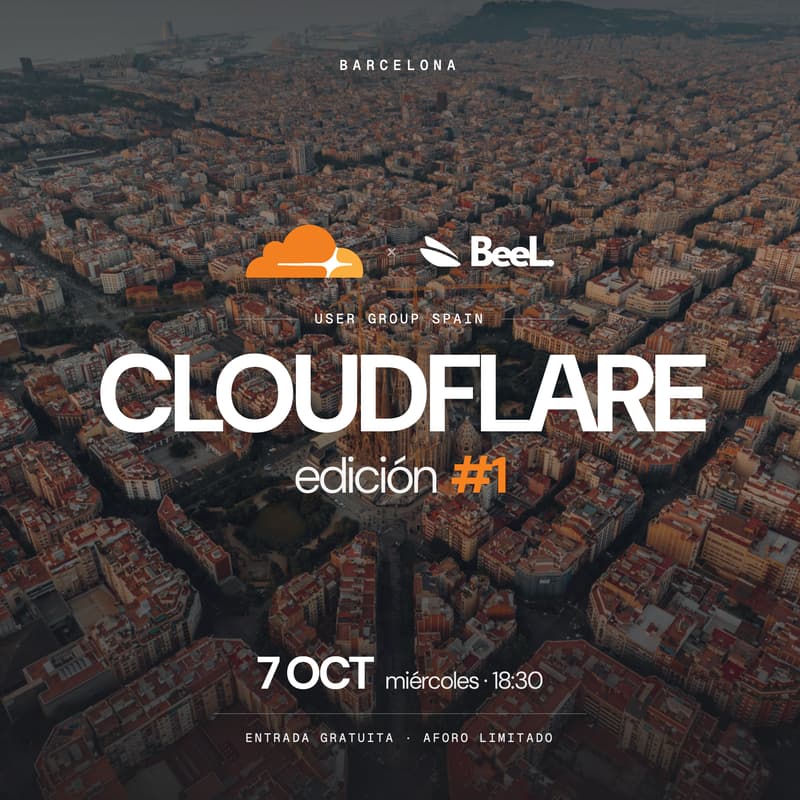 Cover Image for Cloudflare User Group Spain llega a Barcelona: Edición #1 x BeeL.