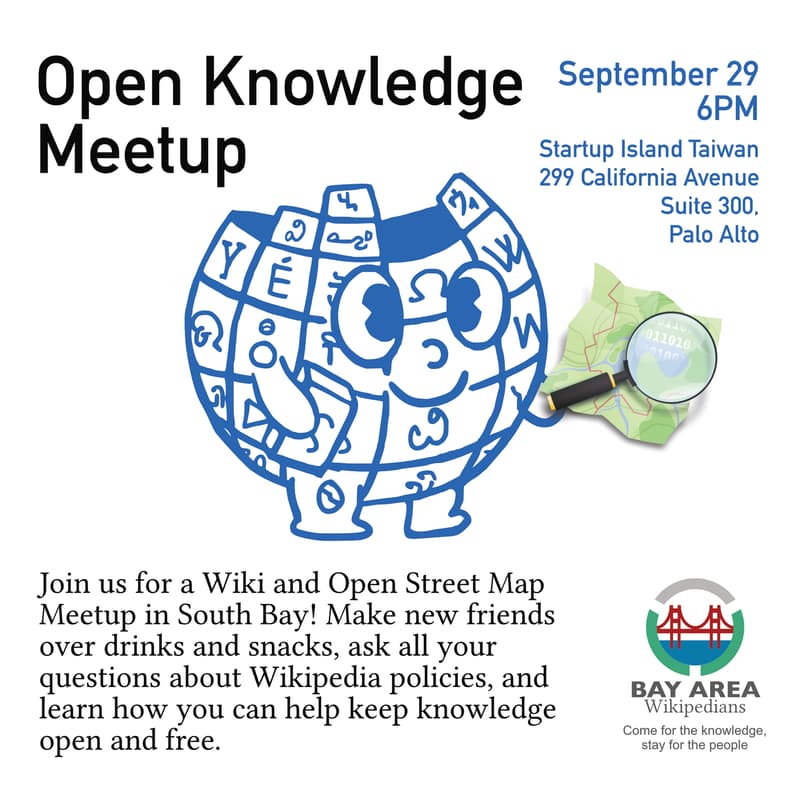 Cover Image for South Bay Wiki and Open Street Map Meetup