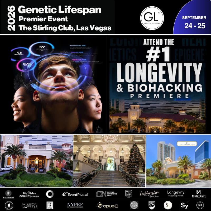 Cover Image for Genetic Lifespan Longevity & Biohacking Premier Event