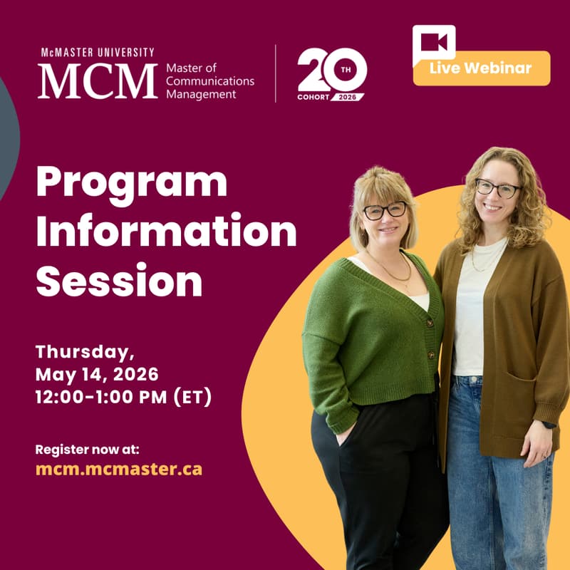 Cover Image for McMaster University MCM Program Information Session