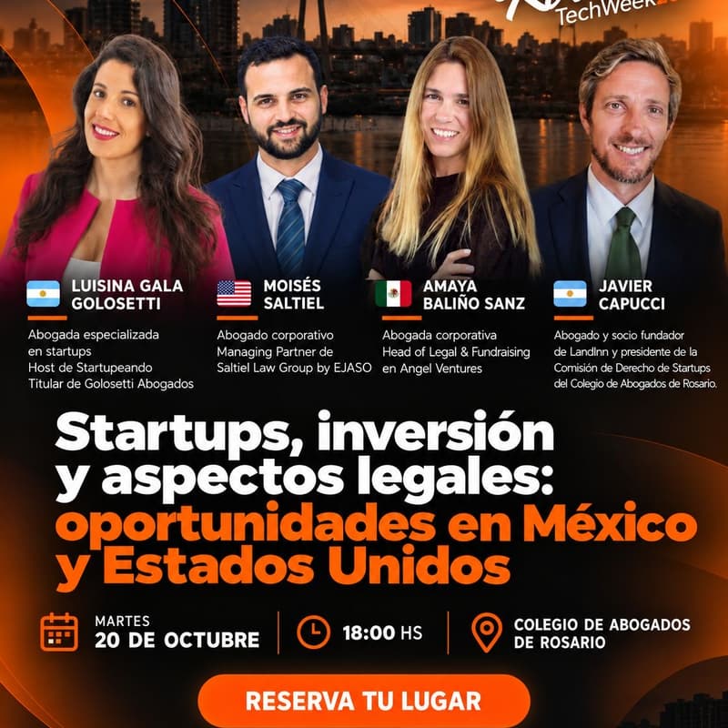 Cover Image for Startups, inversión y aspectos legales: oportunidades en México y Estados Unidos