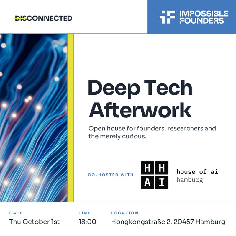 Cover Image for Deep Tech Afterwork #2 - ''Shipping AI from Hamburg''