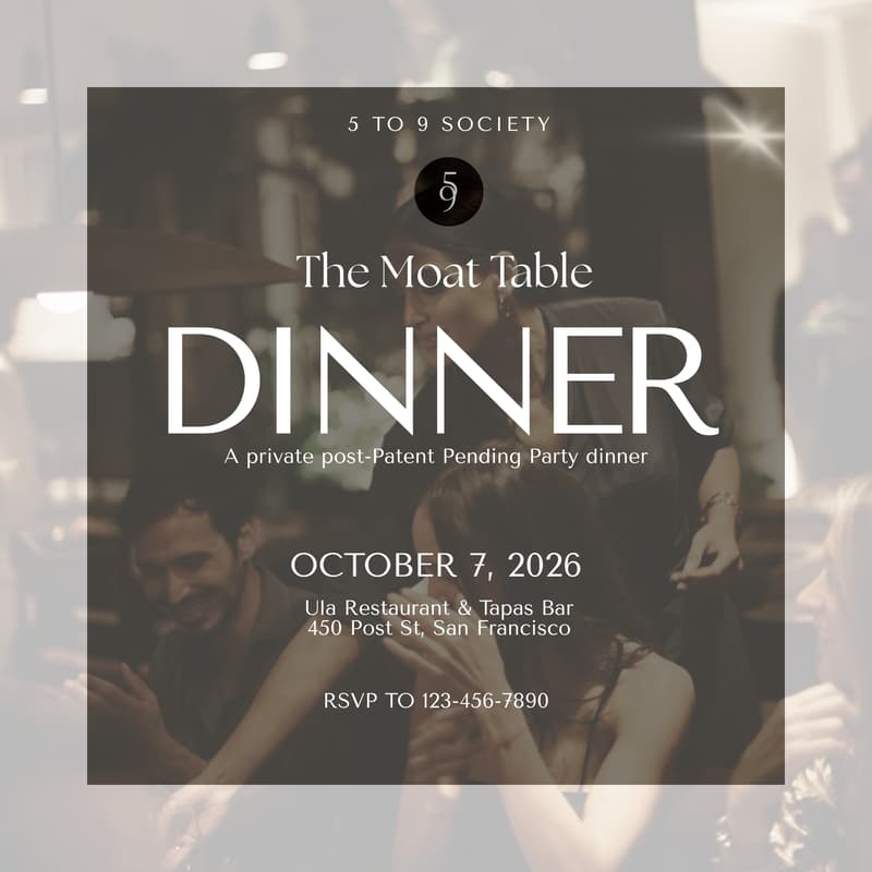 Cover Image for The Moat Table - 5 to 9 Society Dinner in SF