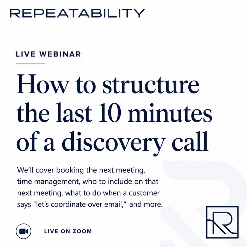 Cover Image for How to Structure the Last 10 Minutes of a Discovery Call