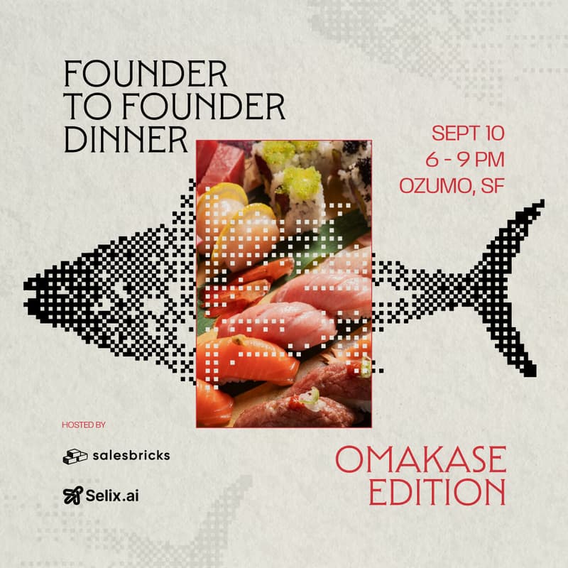 Cover Image for Founder to Founder Dinner: Omakase Edition