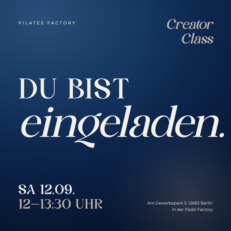 Cover Image for Exclusive Creator Class - Opening Pilates Factory