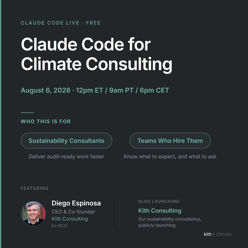 Cover Image for Claude Code for Climate Consulting