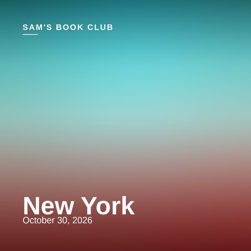 Cover Image for Sam's Book Club — NY Stop