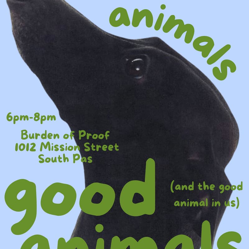 Cover Image for Good Animals Poetry Workshop