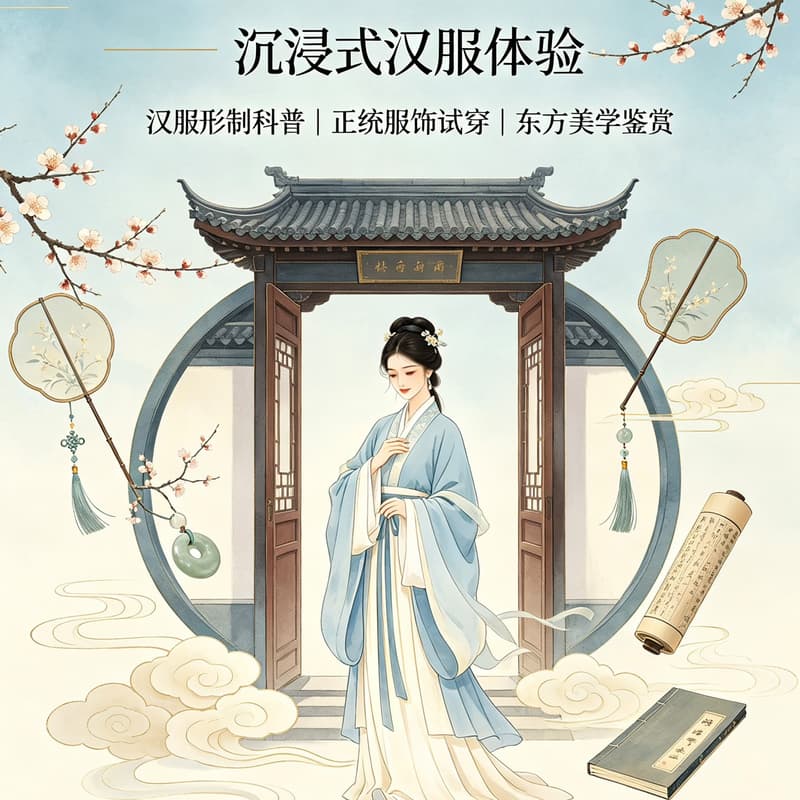 Cover Image for 生活美学系列 ✨ 知裳·观韵【沉浸式汉服体验】👗