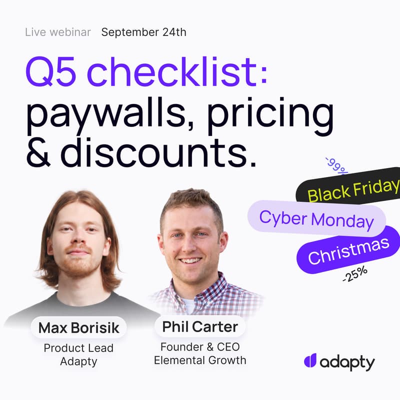 Cover Image for Q5 checklist: paywalls, pricing & discounts