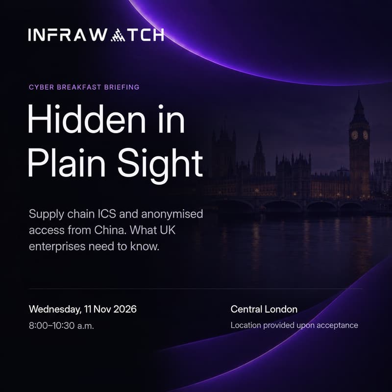 Cover Image for Cyber Breakfast Briefing: Hidden in Plain Sight - UK Enterprise Supply Chain ICS and Chinese Access