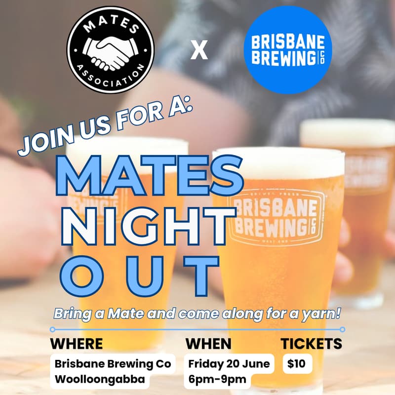 Cover Image for Mates Association presents: Men's Health Week Catch-Up @ Brisbane Brewing Co