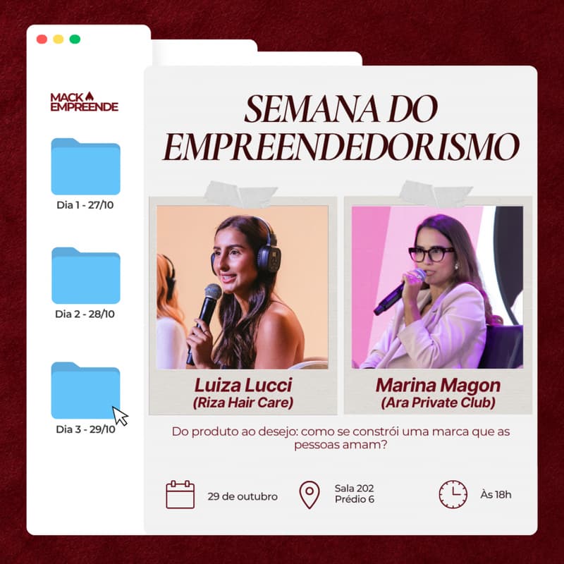 Cover Image for Semana do Empreendedorismo Mackempreende - Dia 03