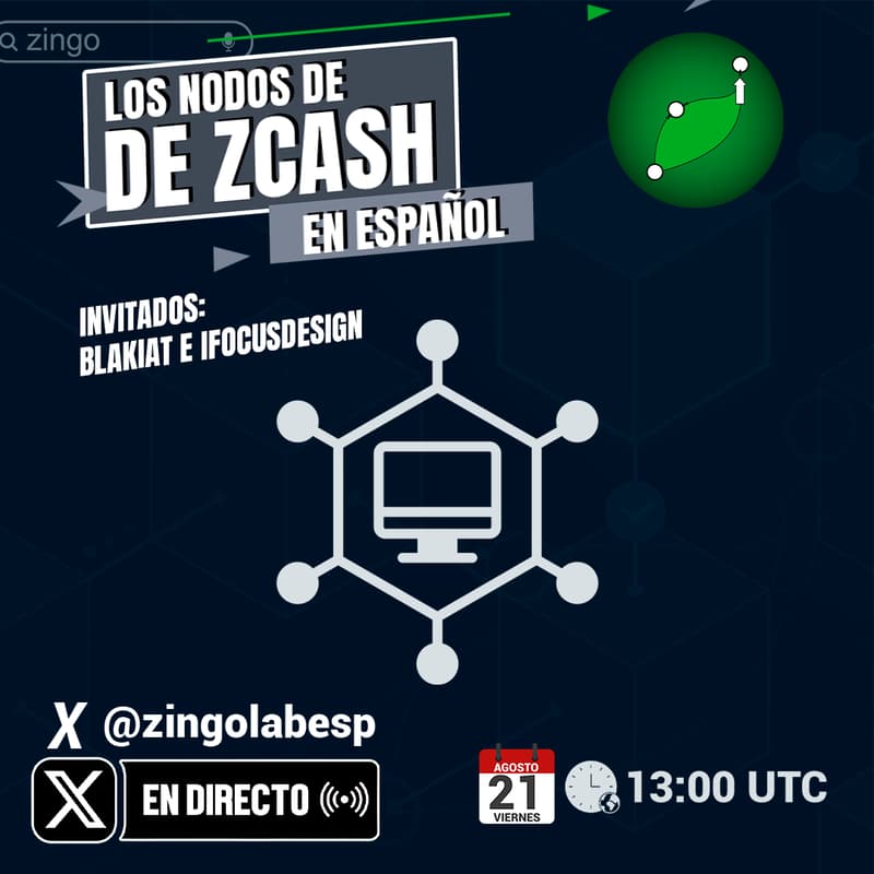 Cover Image for Los nodos de Zcash en Español - Invitados: Blakiat e Ifocusdesign