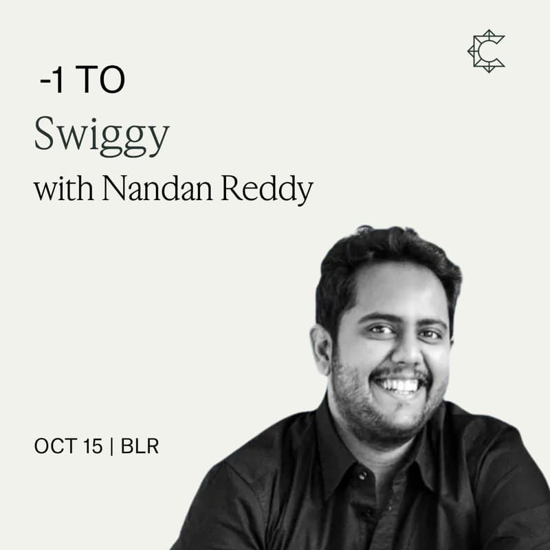 Cover Image for -1 to Swiggy with Nandan Reddy | South Park Commons (BLR)