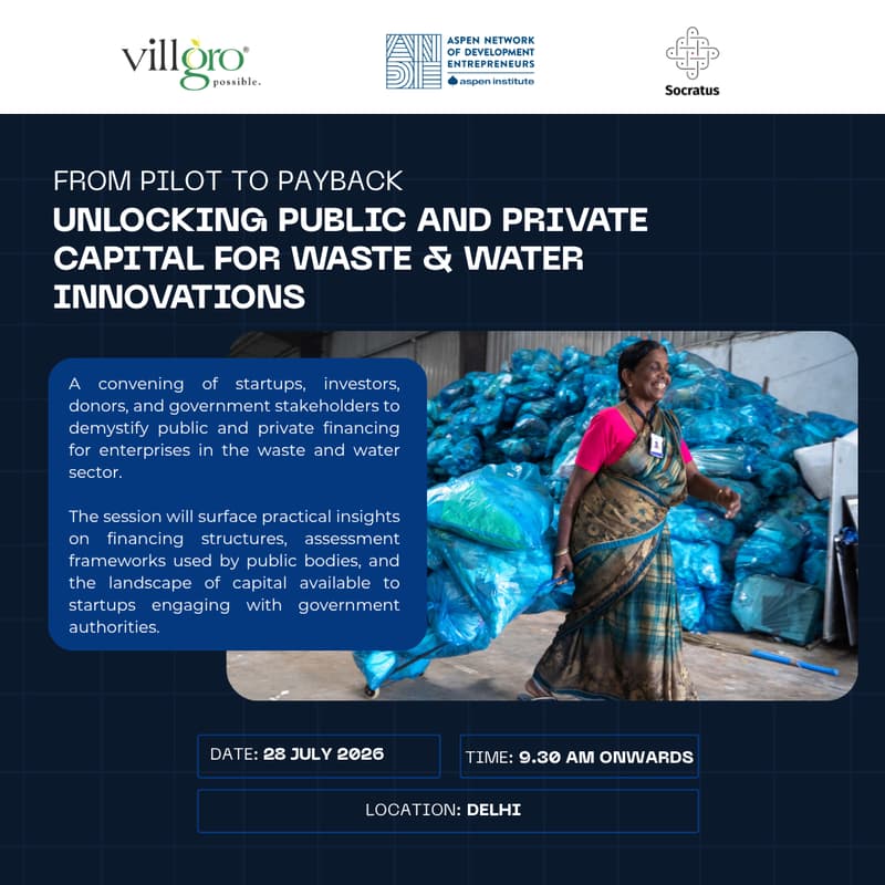 Cover Image for From Pilot to Payback - Unlocking Public and Private Capital for Waste and Water Innovations