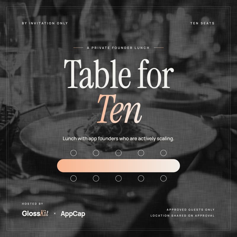 Cover Image for Table for Ten: An App Founder Lunch