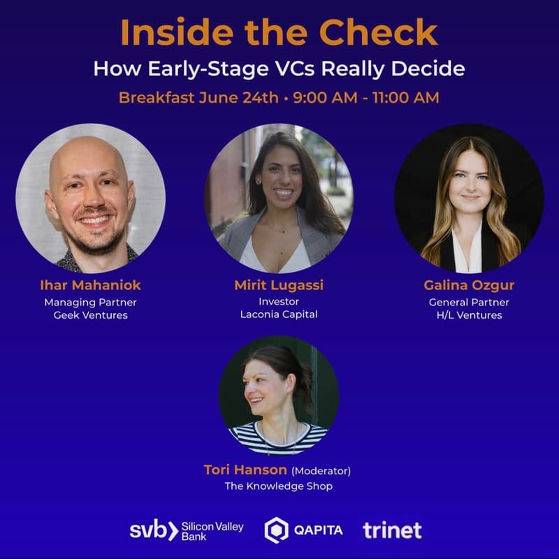 Cover Image for Inside The Check: How Early-Stage VCs Really Decide