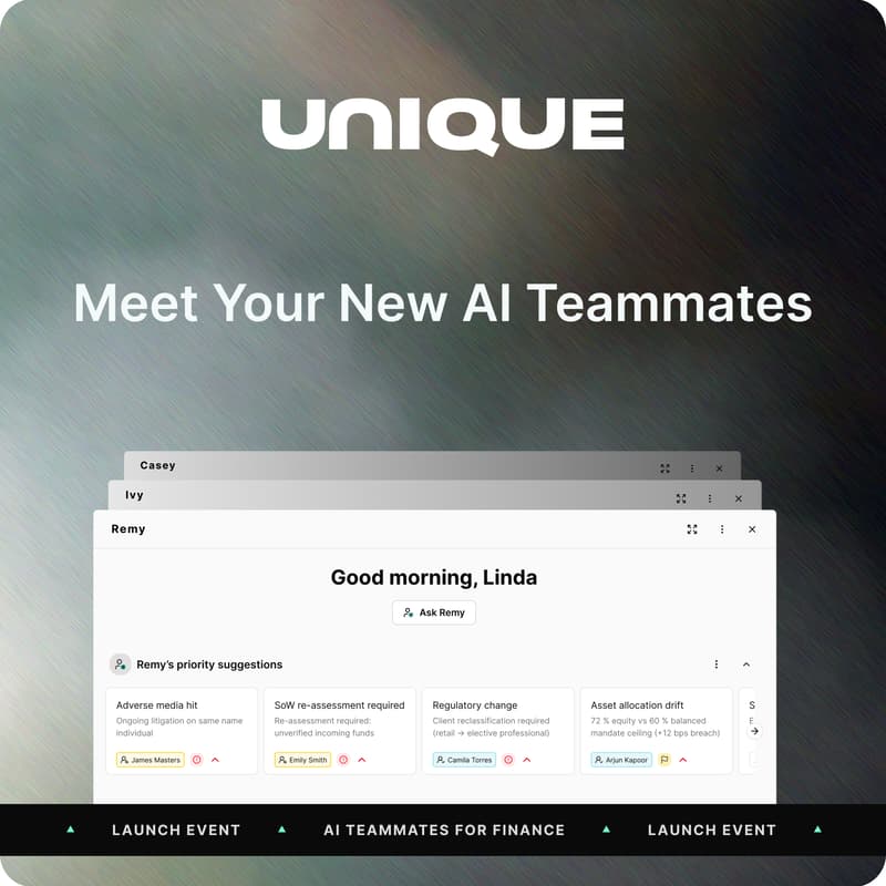 Cover Image for Unique AI Presents: New AI Teammates