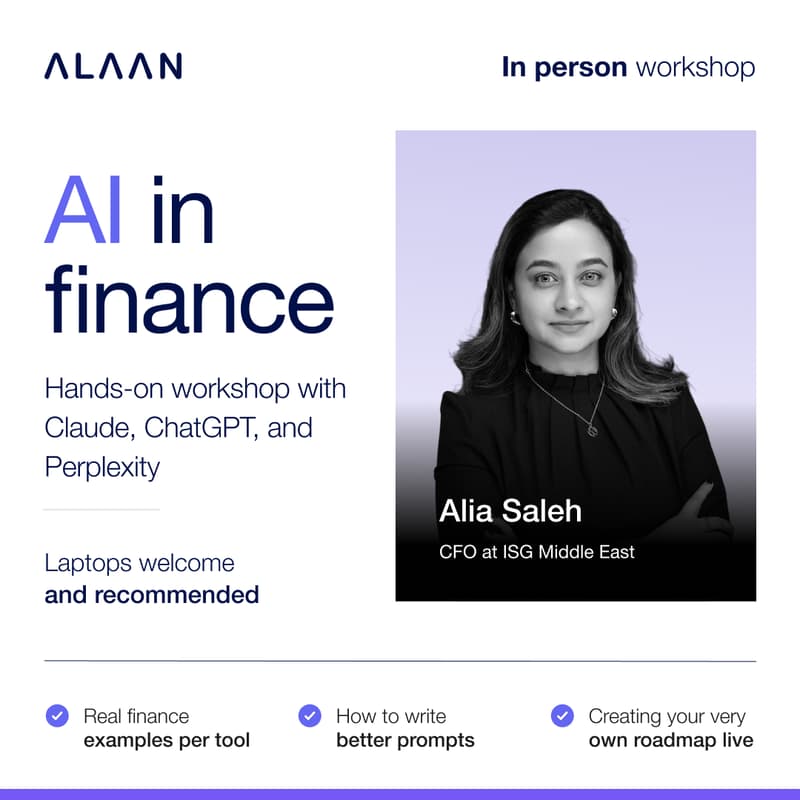 Cover Image for (In-person)AI in finance: Hands-on workshop with Claude, ChatGPT, and Perplexity