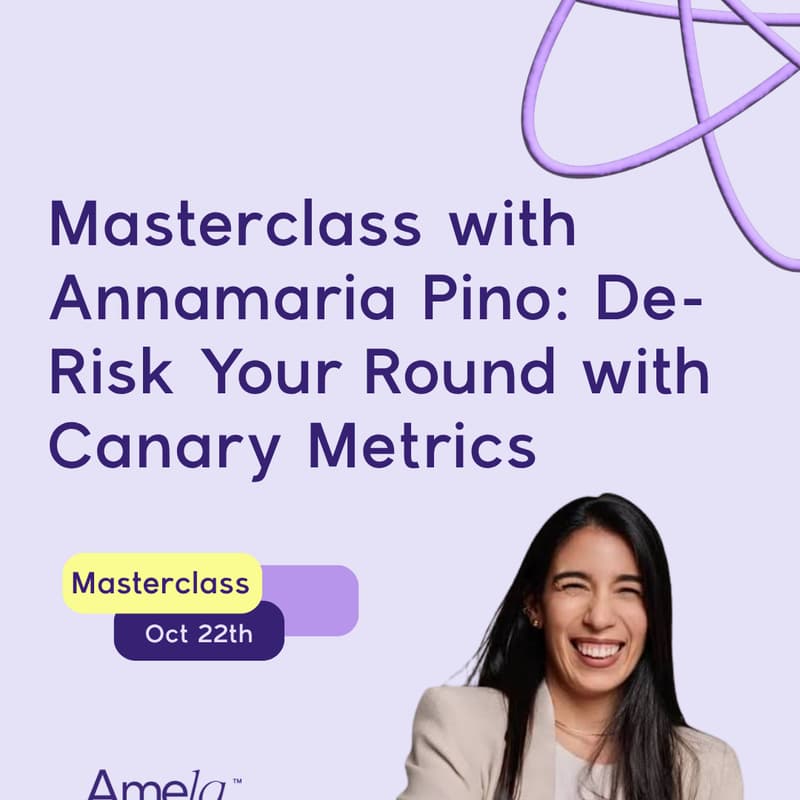 Cover Image for Masterclass with Annamaria Pino: De-Risk Your Round with Metrics