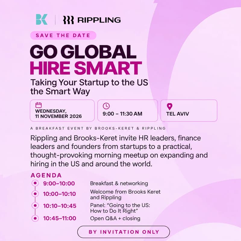 Cover Image for Go Global, Hire Smart: Rippling & Brooks-Keret Event
