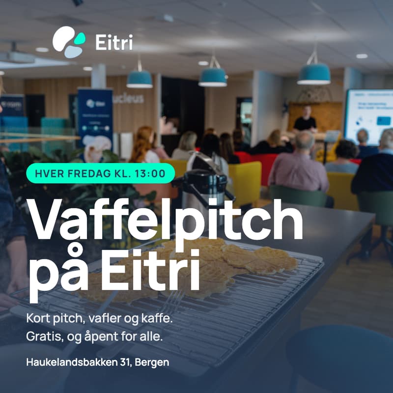 Cover Image for Fredagsvaffel med Vaffelpitch på Eitri med Line Børge