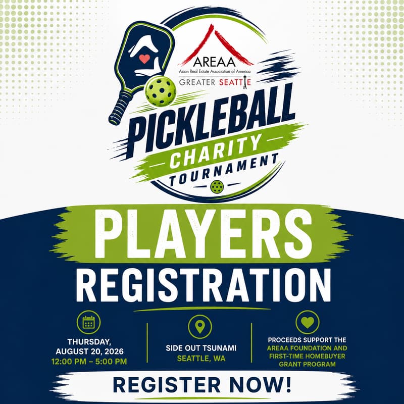 Cover Image for AREAA Pickleball Charity Tournament 2026- Secondary Player Registration Link