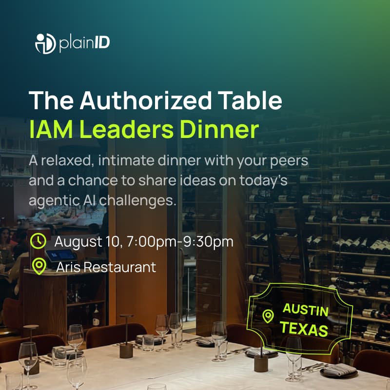 Cover Image for The Authorized Table | PlainID IAM Leaders Dinner