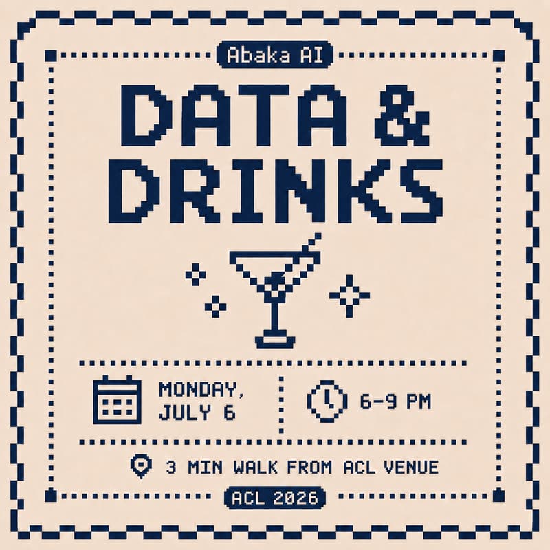 Cover Image for Data & Drinks with Abaka AI @ ACL 2026