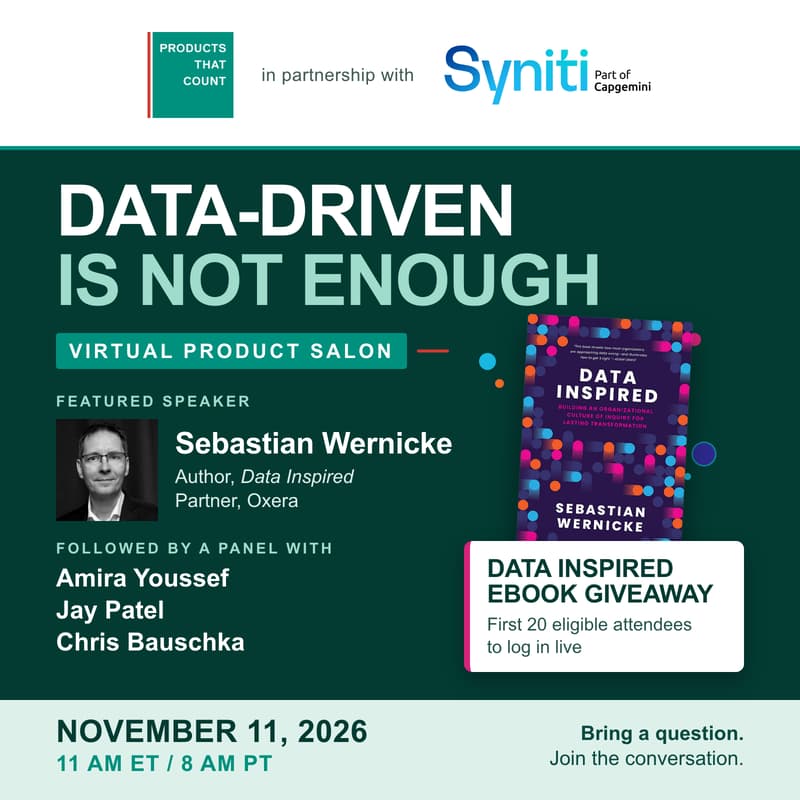 Cover Image for Data-Driven Is Not Enough: A Virtual Product Salon with Sebastian Wernicke
