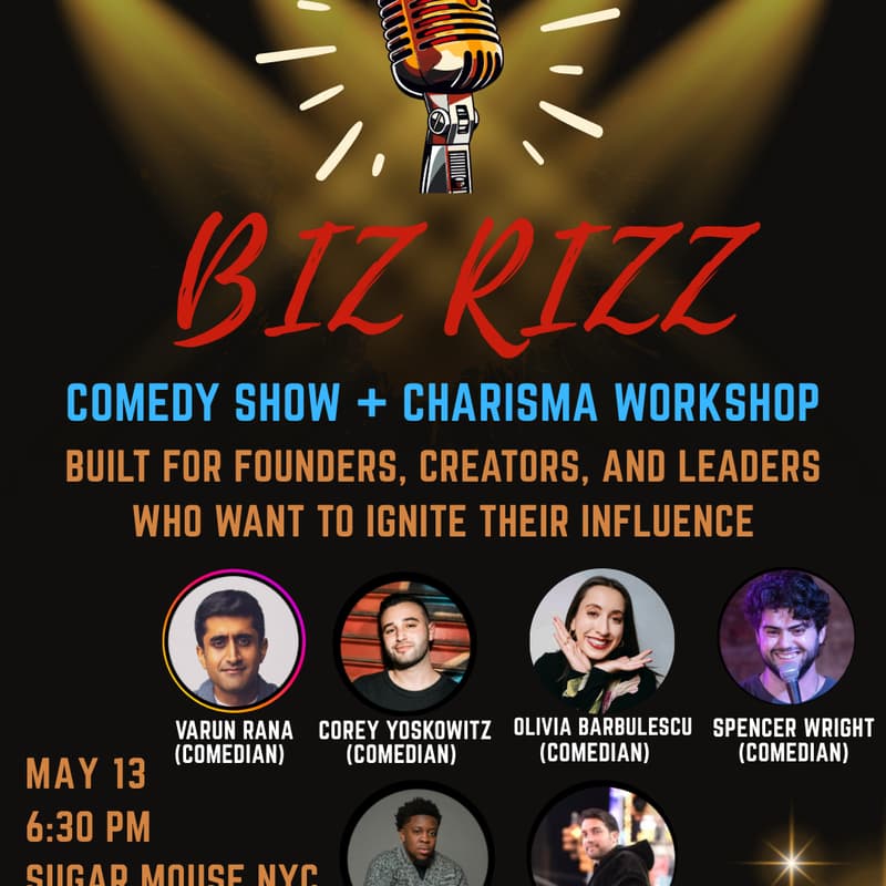 Cover Image for Biz Rizz: NYC's Comedy x Charisma Night