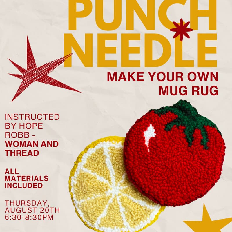 Cover Image for Punch Needle- Make Your Own Mug Rug