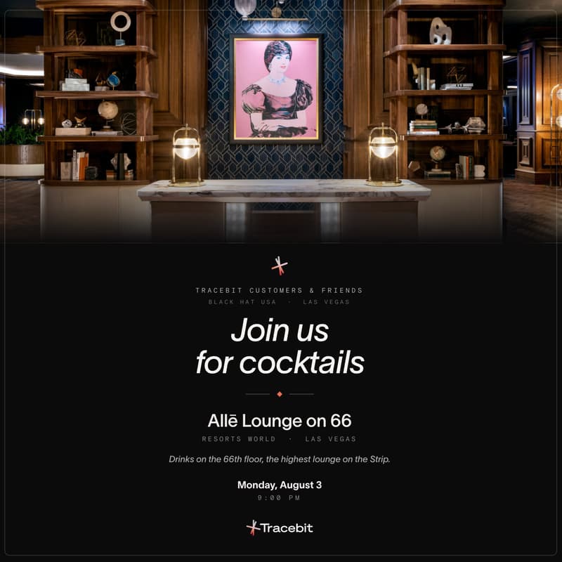 Cover Image for Tracebit Customer & Friends Cocktails - Black Hat USA