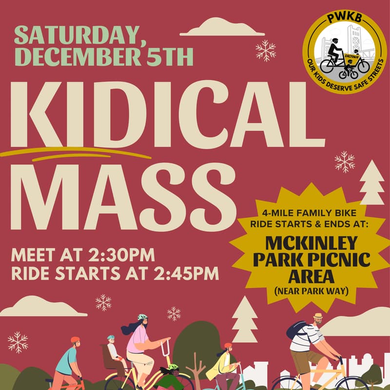 Cover Image for Kidical Mass Sacramento December Ride