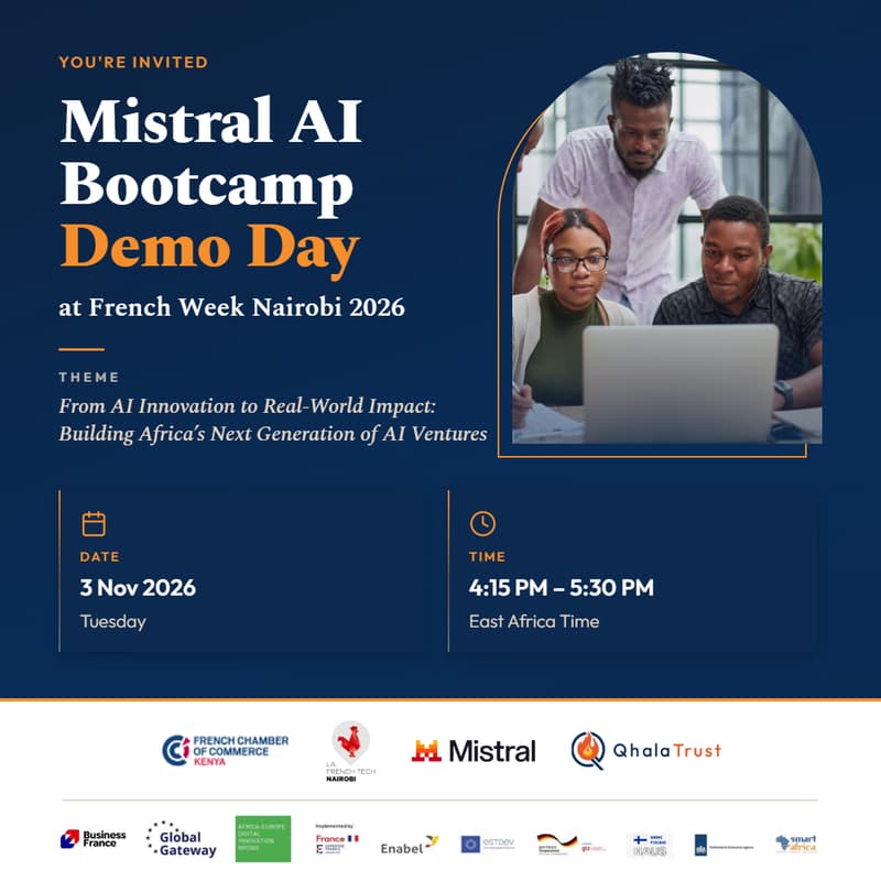 Cover Image for Mistral AI Accelerator Bootcamp Demo Day at French Week Nairobi 2026