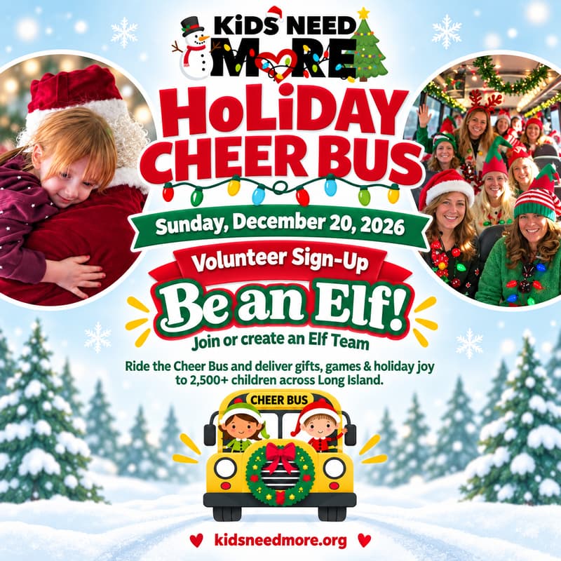 Cover Image for HoLiDAY CHEER BUS- Be An Elf | Join or Create a Team