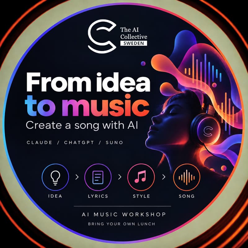 Cover Image for From Idea To Music (w/ The AI Collective)