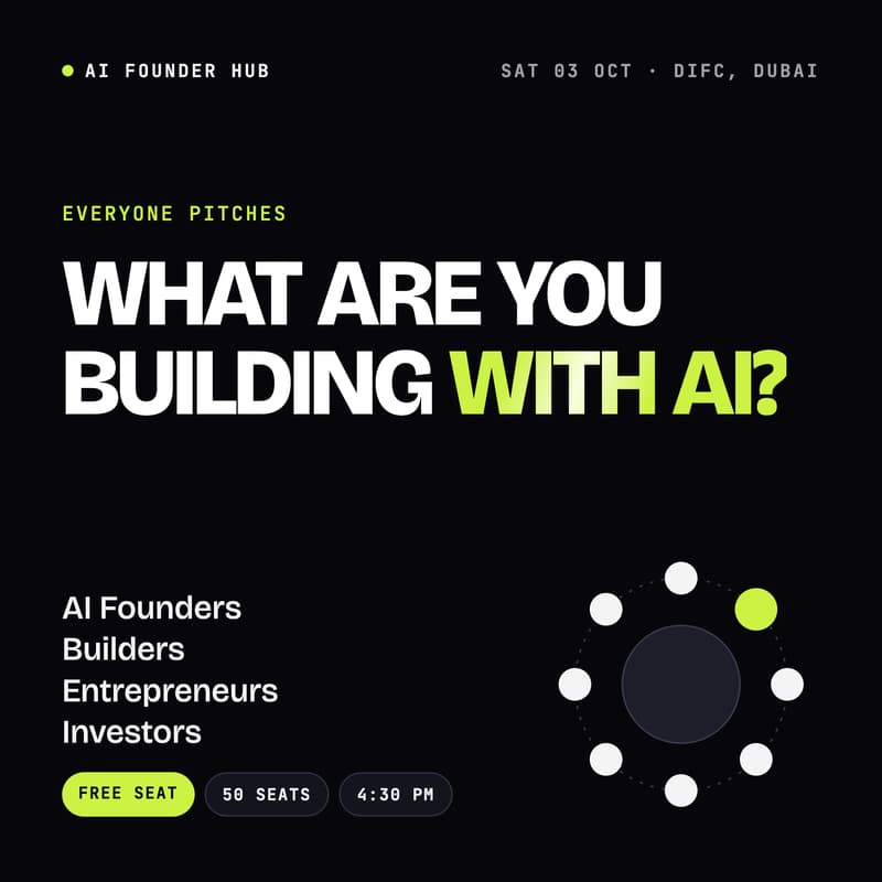 Cover Image for Everyone Pitches: AI Business Networking by AI Founder Hub