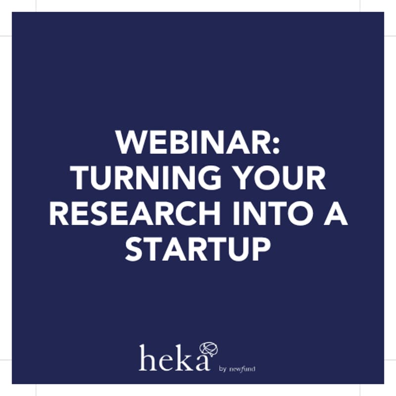 Cover Image for Webinar: turning your research into a startup