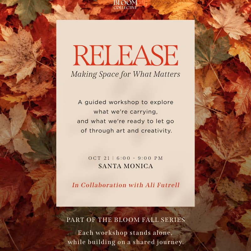 Cover Image for Bloom Fall Series - Part II: RELEASE to Make Space