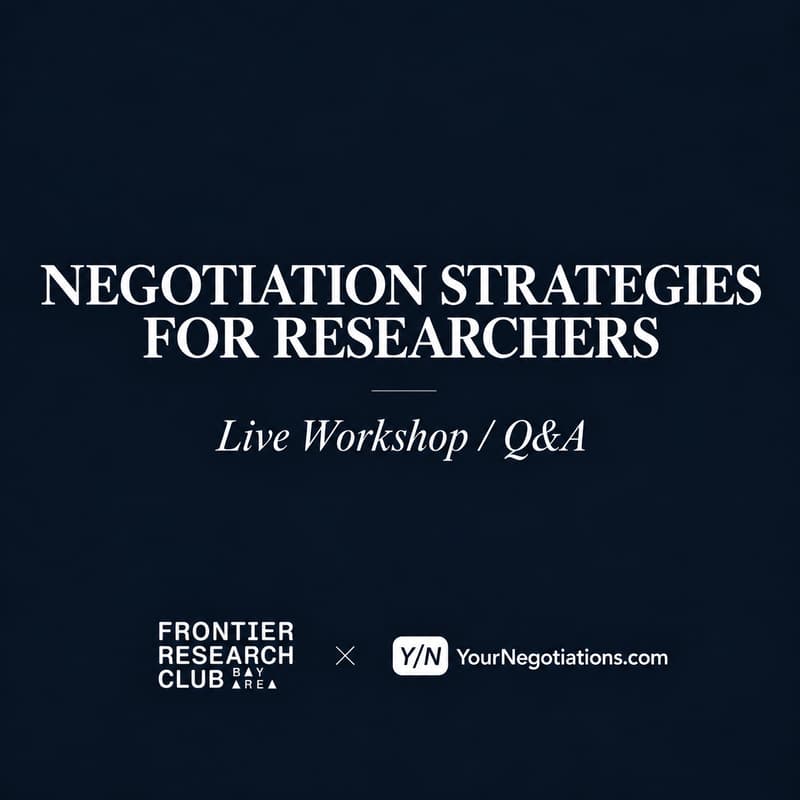 Cover Image for Negotiation Strategies For Researchers