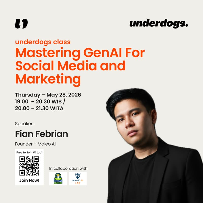 Cover Image for underdogs class: Mastering GenAI For Product Photos