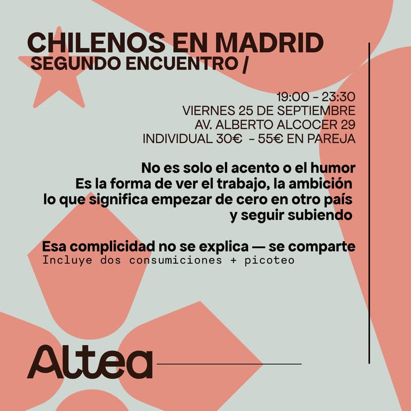 Cover Image for Chilenos en Madrid - Segundo Encuentro 🇨🇱