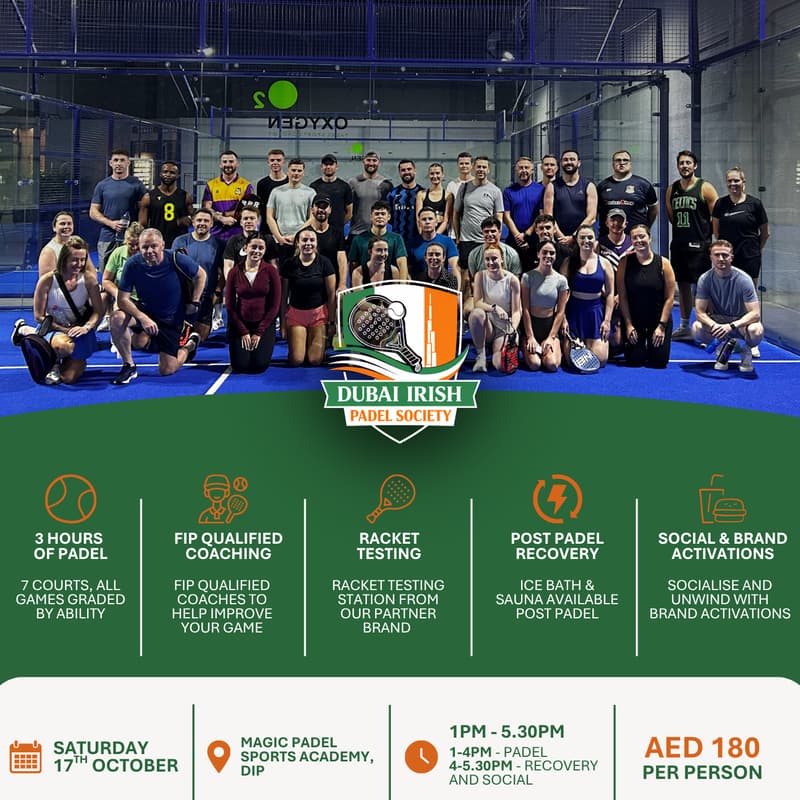 Cover Image for Dubai Irish Padel Society - Event #2