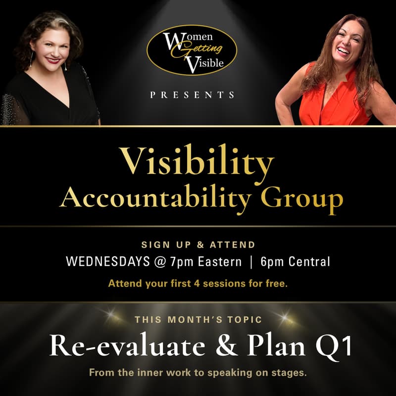 Cover Image for Visibility Accountability Group - October: Re-evaluate & Plan Q1